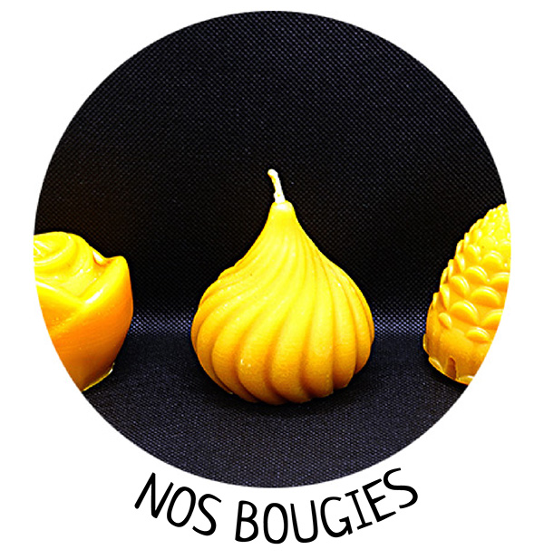 Nos bougies // La ferme Just'Bio, producteur BIO en Champagne